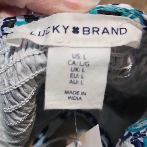 NWT Lucky Brand Tiered Ruffle Maxi Dress - Picture 11 of 13